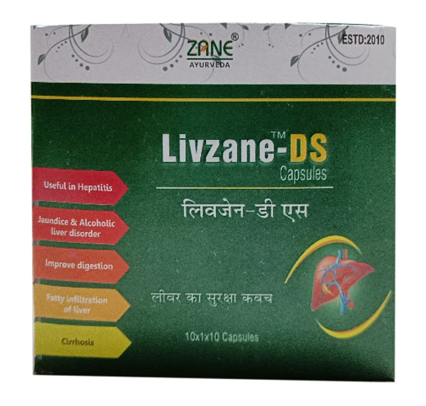 ZANE AYURVEDA LIVZANE DS CAP 1*10 CAP PACK